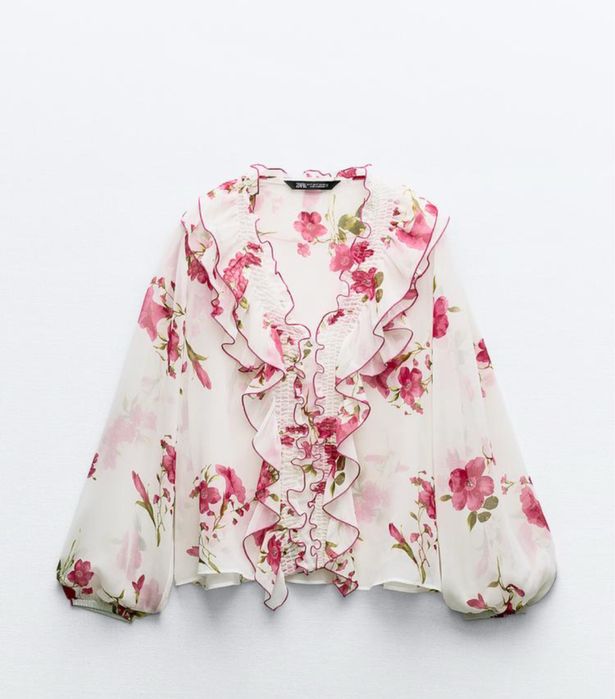 Красива блуза с волани Zara