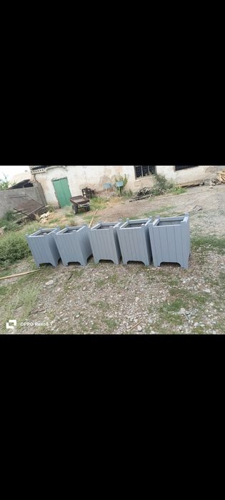 Деревянные кашпо  для цветов