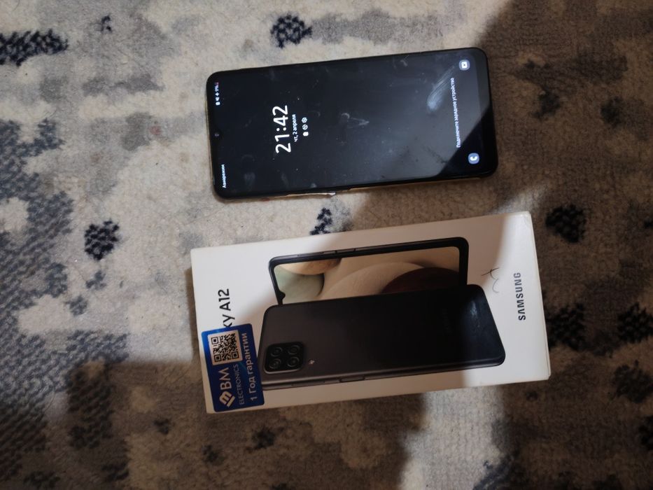 Samsung A12 black karobka dok