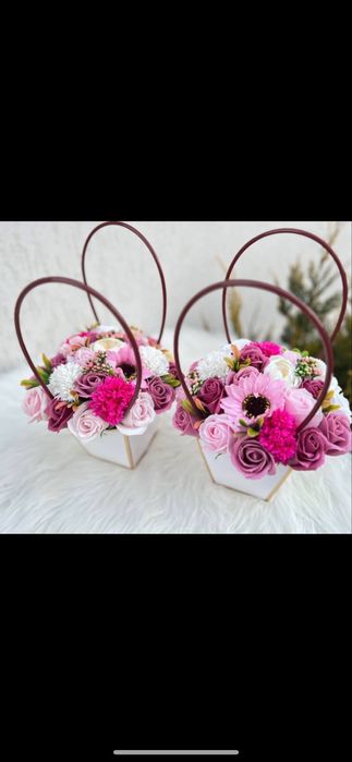 Realizez buchete, ursuleti, aranjamente din flori de sapun