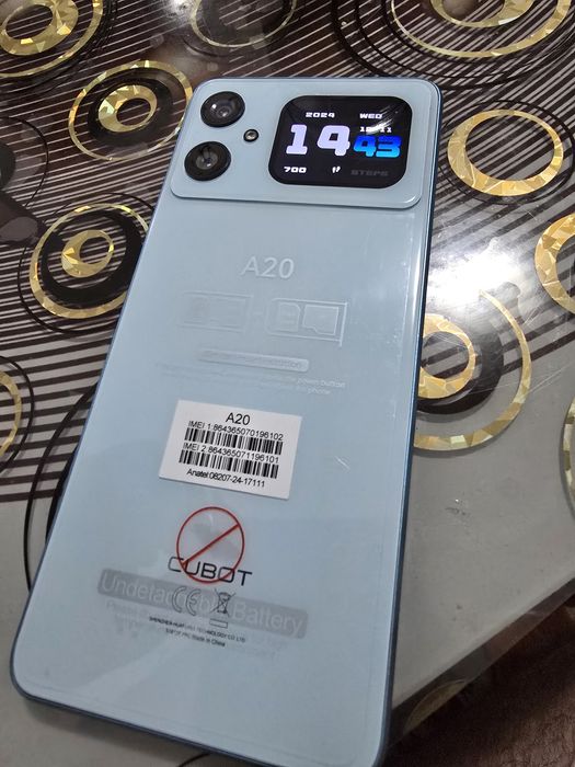 Telefon Cubot A20 Android 15, 8GB ram cu 128gb interna, Doua display-uri