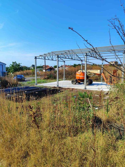 Истинско метално хале 9 широко, 12 дълго, 4 високо, ТРАНСПОРТ!