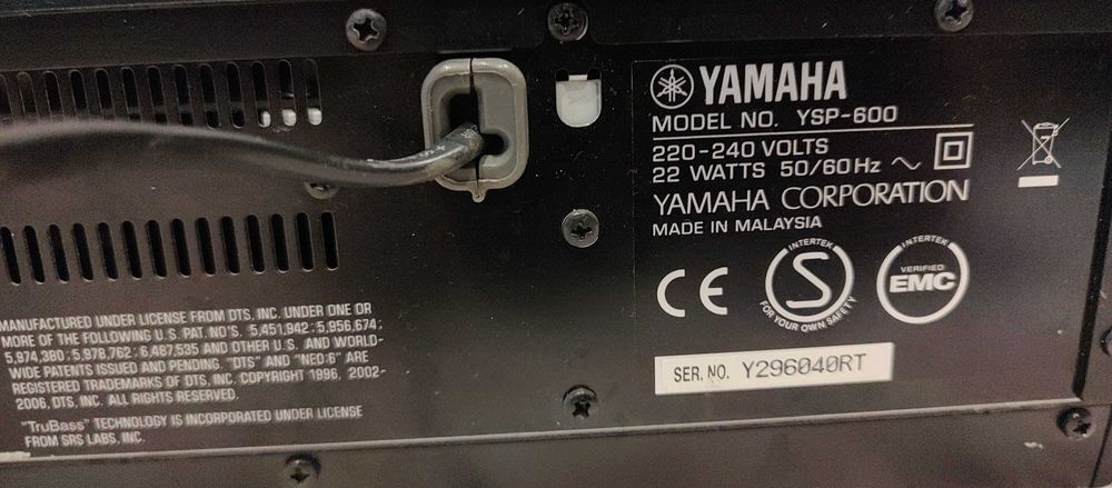 Soundbar/Proiector de sunet Yamaha YSP-600