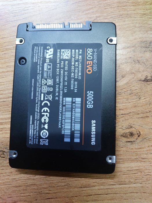Ssd hotira  Samsung 500