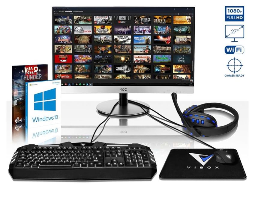 НОВ геймърски компютър i7 8х3.6ghz/32ram/8video/ssd1tb+hdd3tb