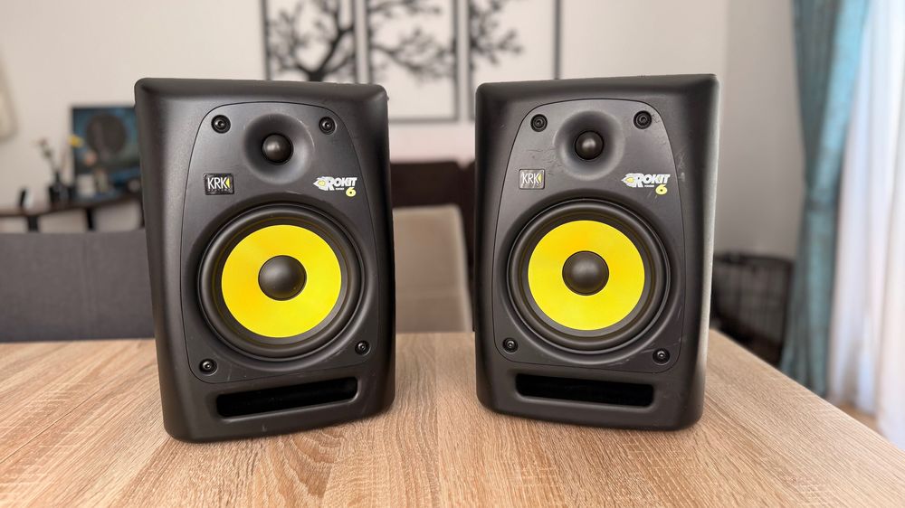 KRK Rokit 6 G2 Monitoare Studio Active Boxe Profesionale DJ Producer Mix Mastering Beatmaking Home Studio Nearfield Audio Monitor Bass Puternic
