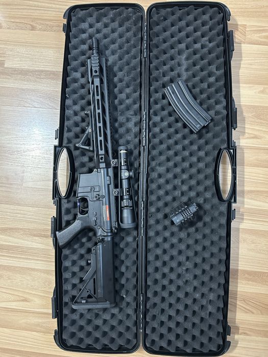 Replica airsoft Cyma ,luneta leupold, geanta transport, pachet complet