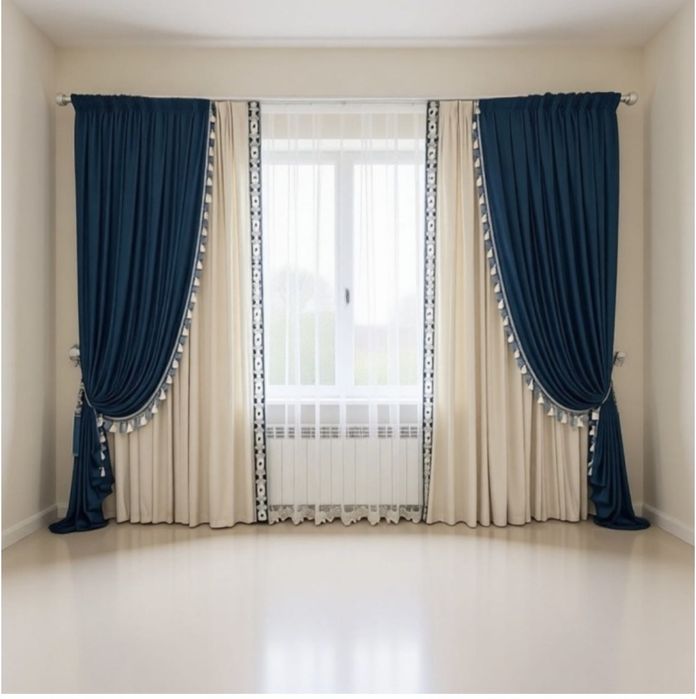Готовые шторы и тюльи комплект продаю !!! Алматы