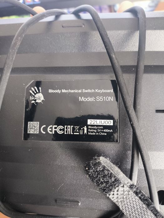 Клавиатура A4Tech Bloody S510N, Fire Black