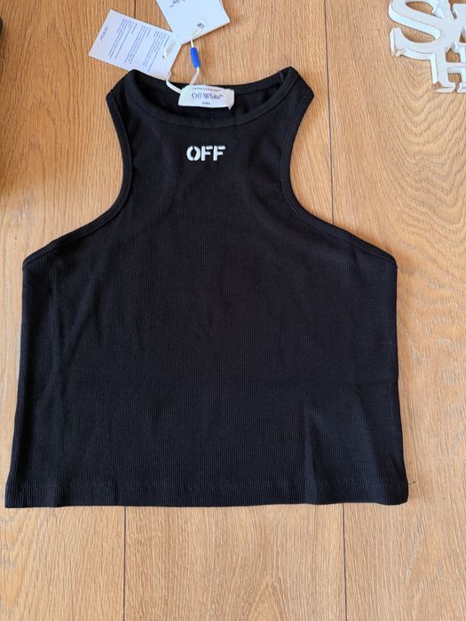 Суперефектен топ рипс Off white