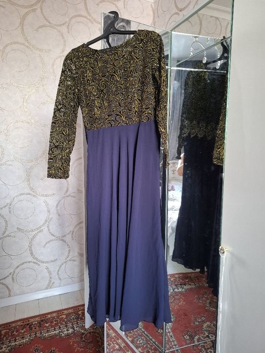 Платье вечернее синее