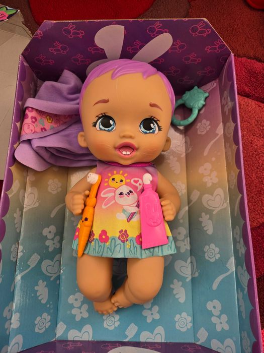 Бебе кукла зайче Mattel My baby Garden
