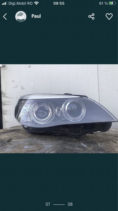 Vand far faruri xenon bmw e60/61 lci,facelift