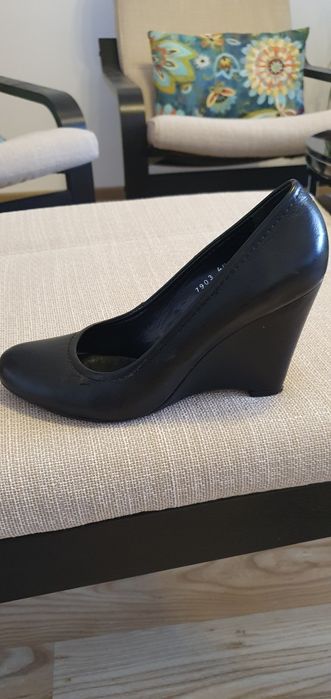 Pantofi dama  platforma negri