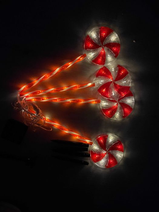 Set 4 decoratiuni luminose Craciun, transport gratuit