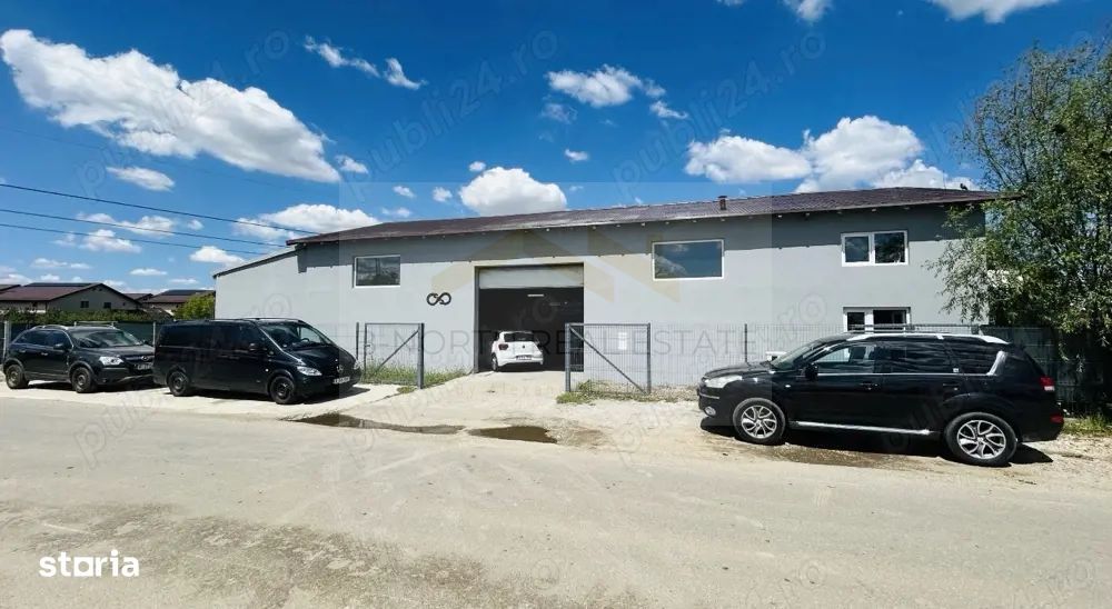 Hală service auto de închiriat, complet utilată, Domnești