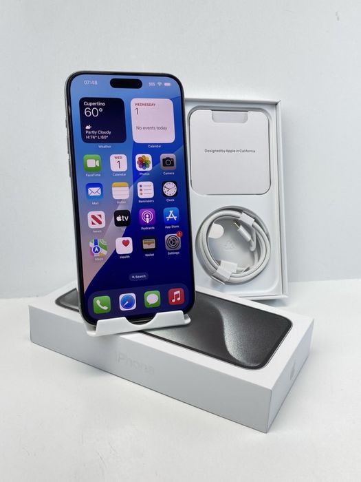 Iphone 15 pro  max balck titanium 256 gb stare foarte buna