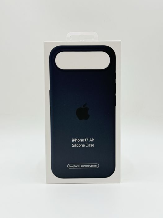 Apple Калъф от мек силикон с велур отвътре с AI бутон за iPhone 17 Air в различни цветове