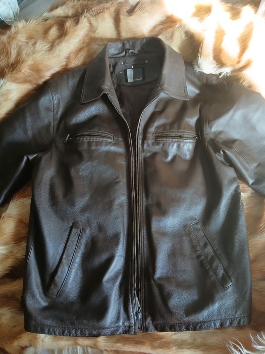 Geaca piele naturala cafe Racer colegiu