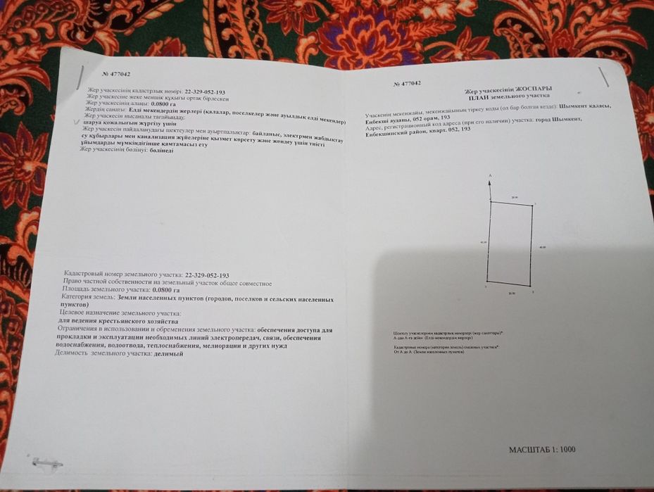 Жер учаска сатылады