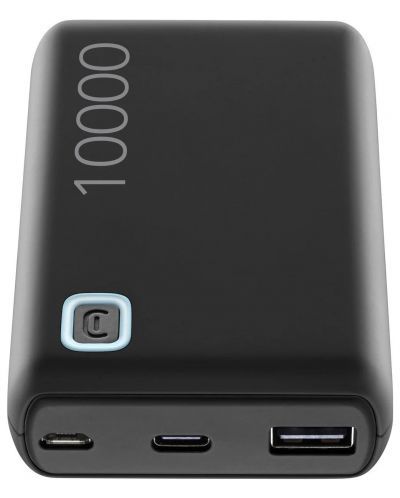 Портативна батерия Cellularline - Essence Turbo, 10000mAh, 20W, черна