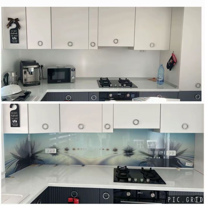 Contrablat din sticla Bucatarie, sticla termosensibila, securizata 6mm