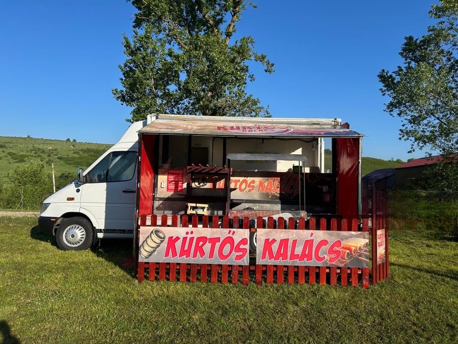 Food Truck Sprinter AFACERE LA CHEIE Kurtos Kalacs AutoRulota Comerț