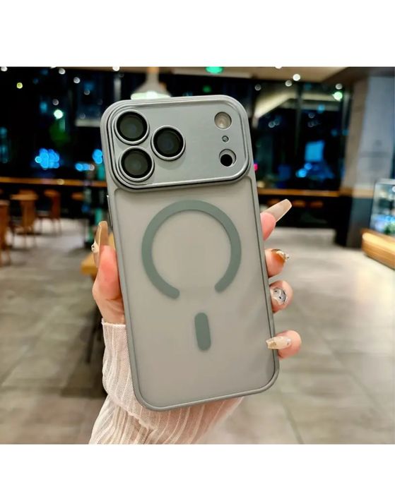 Husa Incarcare Magsafe Spate Mat Folie Samsung Iphone 17 AIR PRO MAX