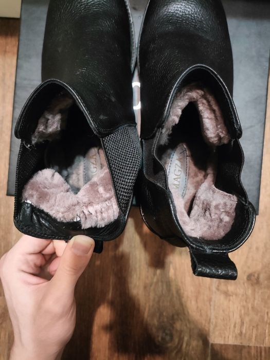 Зимние ботинки, внутри мех цигейки