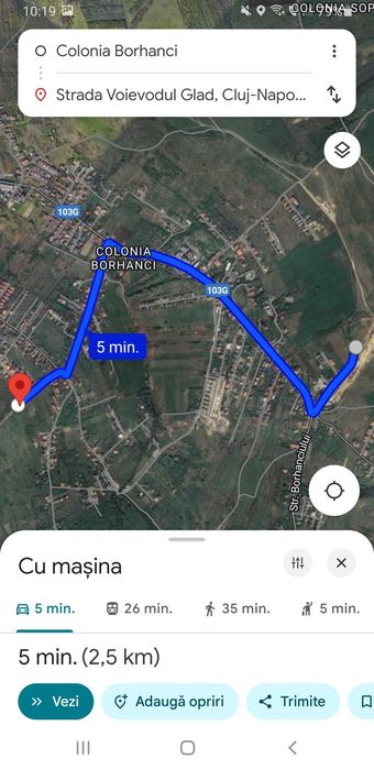 Vand teren intravilan Borhanci Cluj-Napoca 5682Mp 850 Eur/Mp