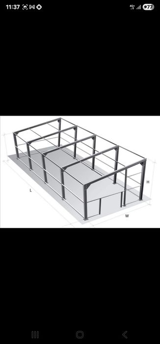 Vand schimb structuri cu auto  structuri metalice