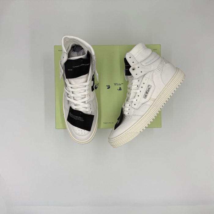Off White 3.0 Court White/Albi - Marimea 43, Noi, Premium