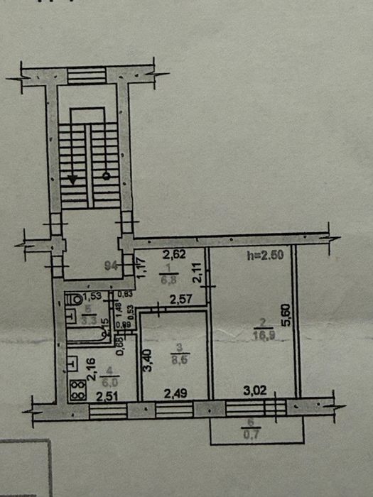 Продается 2х-комнатная квартира