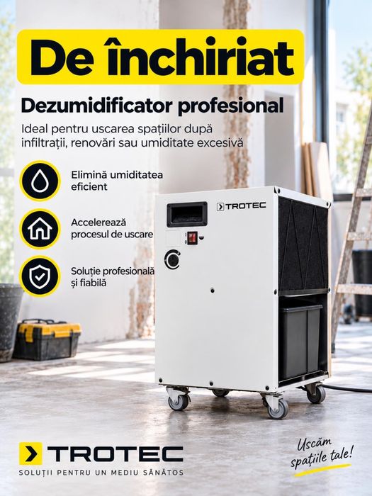 Dezumidificator profesional de inchiriat