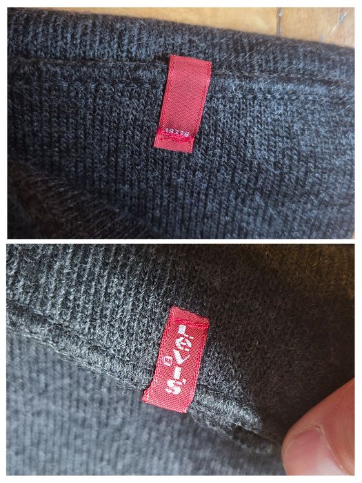 Eșarfă Iarnă Levi's Originală, Tricotată, Logo Brodat, Acrilic, Unisex
