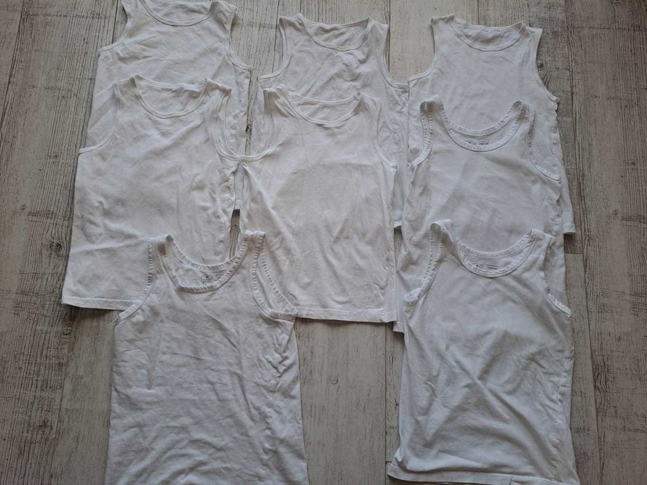 Set 8 maiouri albe copii 134/140