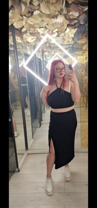 Set shein top+fustă size M