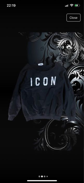 Bluza dsquared icon autumn/fall2021 runway fara solduri off shoulder