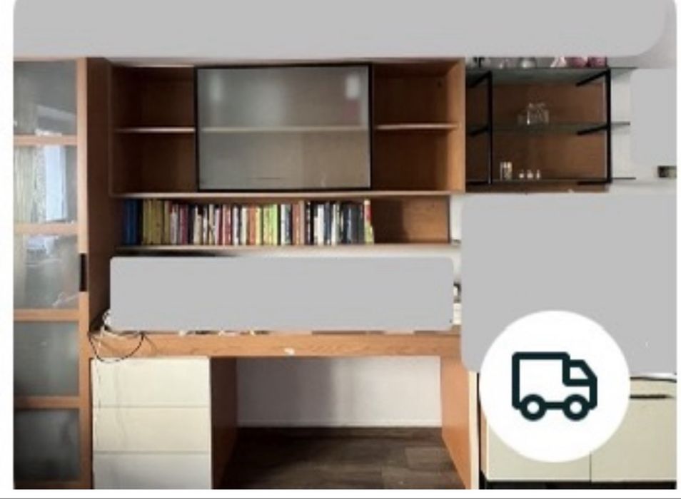 Bibliotecă cu birou Mobexpert – Modulară și adaptabilă