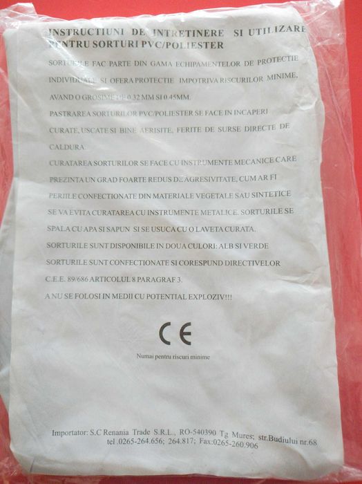 Halat laborator alb, 100% bumbac marime 60 +sort protectie impermeabil
