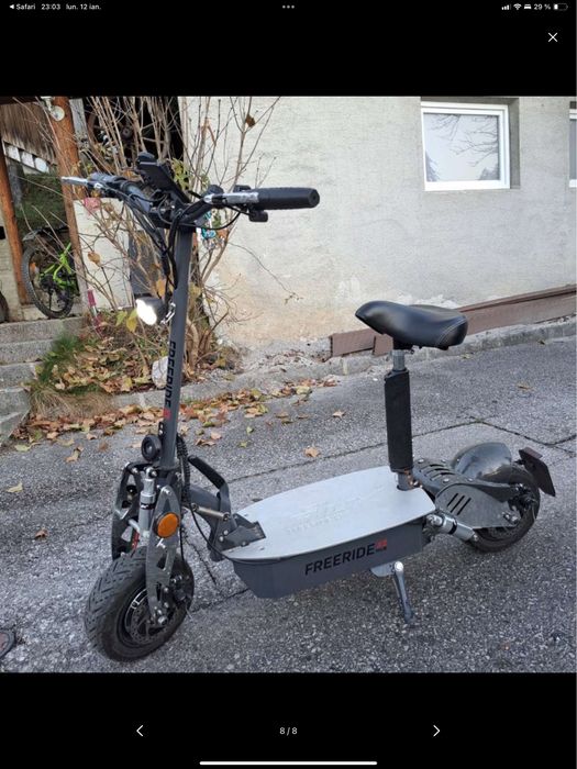 TROTINETA SCUTER ELECTRIC eFlux Freerider S2 HUB 2500W pliabil camping