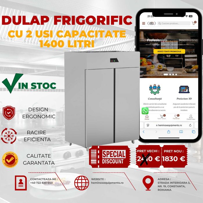 Dulap Frigorific Cu 1 Usa Sau 2 Usi In Stoc