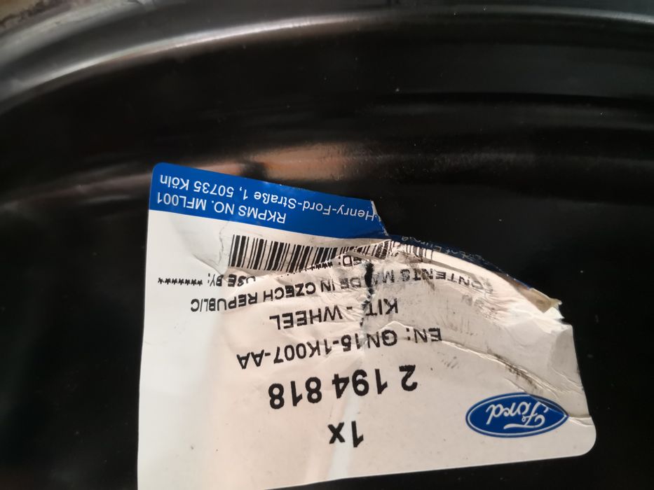 4х108 форд метални джанти Ford 16 цола оригинални джанти с датчици tpm