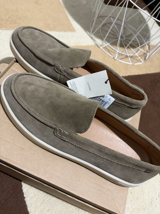 Mocasini piele intoarsa barbati Mango