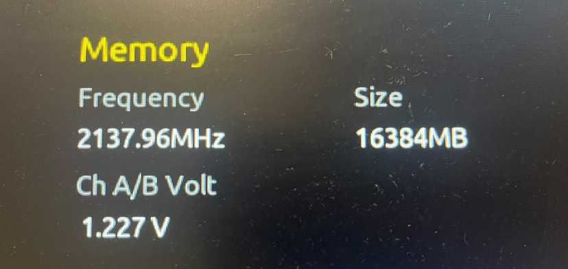 2x 8GB RAM DDR4 HyperX Fury 2133 Mhz