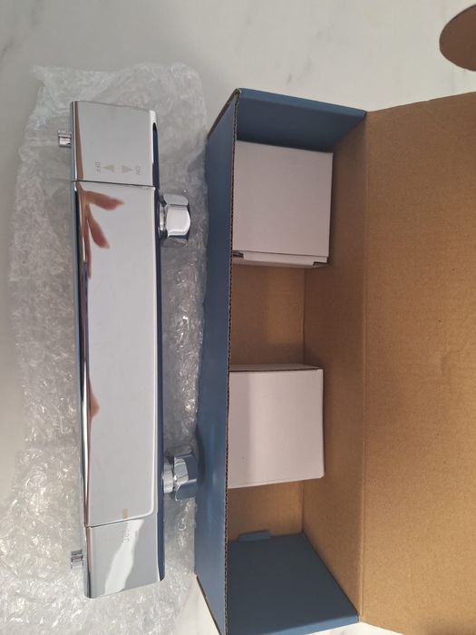 Baterie dus cu termostat LIVARNO, robinet cu functie Eco-Stop si disc ceramic