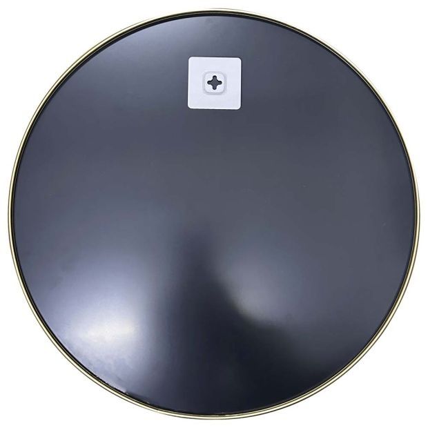 50см! Кръгло стенно огледало със златиста рамка