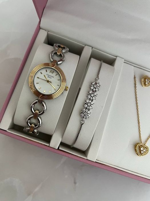 Pandora, Набор для девушек, Комплекты, Часы+Браслет, Подарки девушке