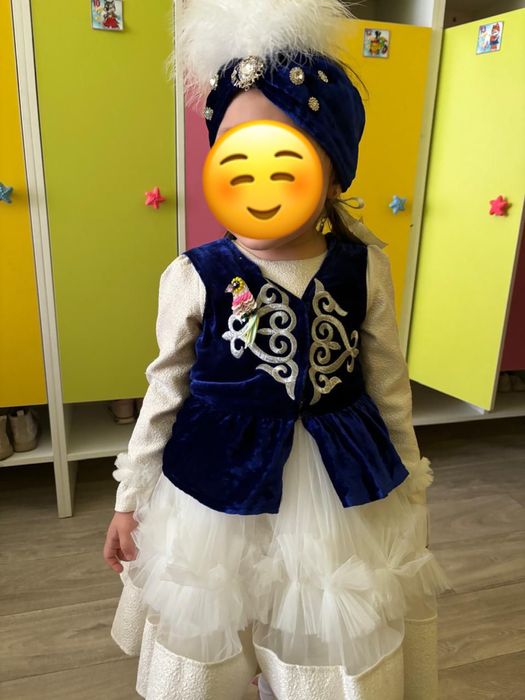 Детское платье + кажекей с тюрбаном