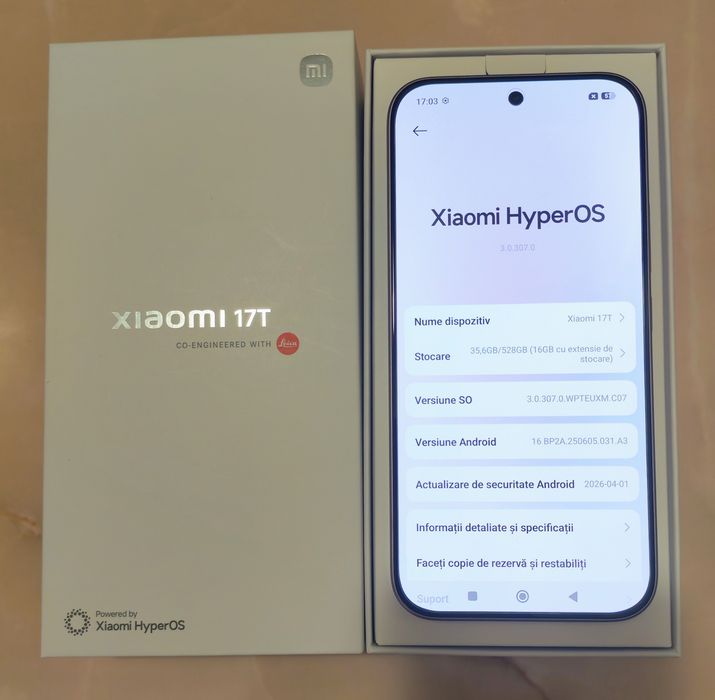 XIAOMI 17T 5G Violet 12/512 GB Dual Sim nou la cutie!